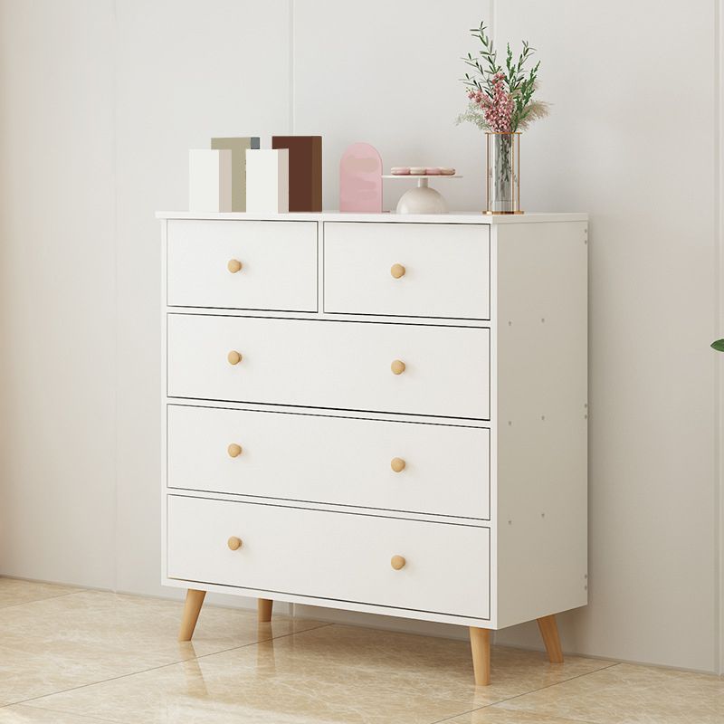 Rectangle Accent Chest with Drawers Wooden Straight Legs Chest