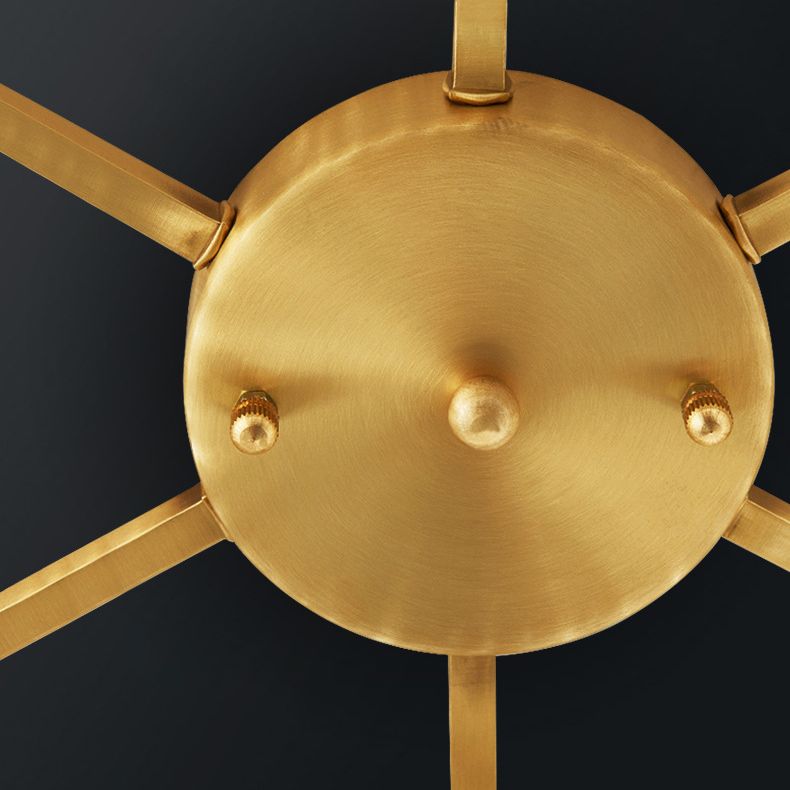 Modern Flush Mount Beleuchtung Gold Drum Flush Deckenleuchte Licht mit Crystal Shade