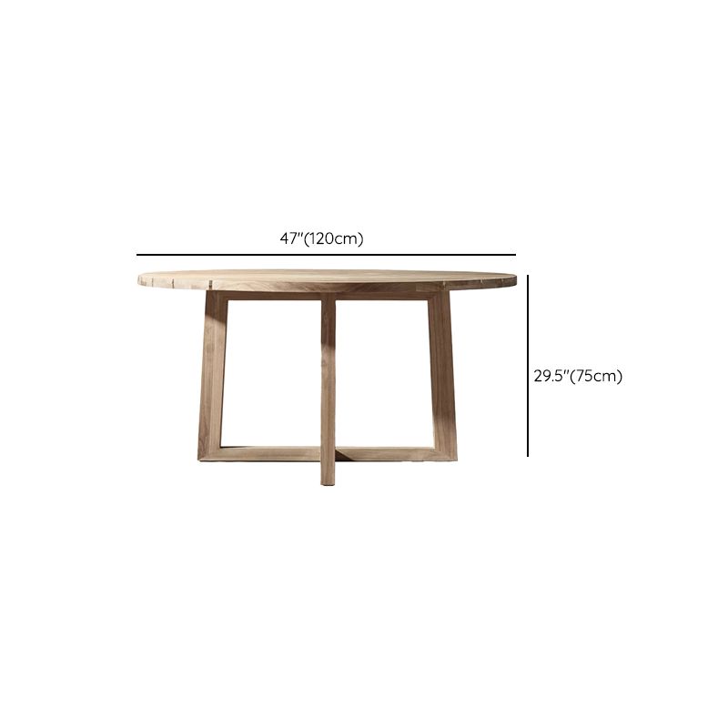 Brown Patio Dining Table Set 1/5/7 Pcs Wood Patio Dining Table and Chairs