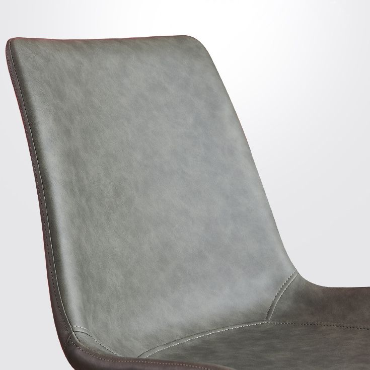 PU Leather Contemporary Restaurant Side Chair Parsons Multi-color Dining Chair