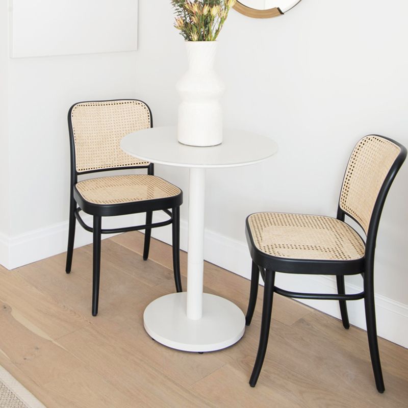 Traditional Dining Chair Solid Wood Cane Back Dining Room Chair