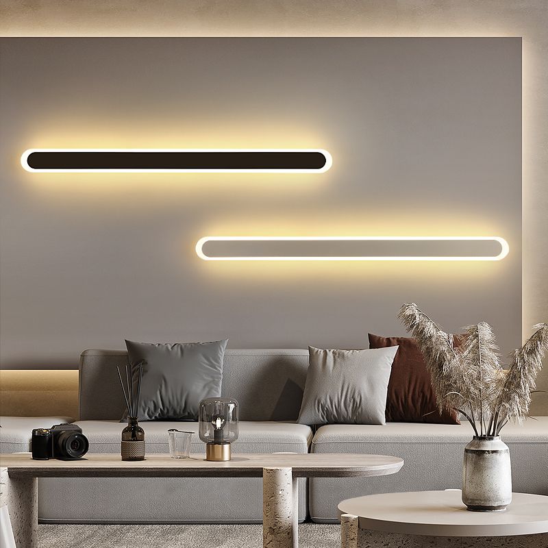 Luz LED Montaje Luz de lámpara Postmoderna Postmoderna Acrílica en forma de pared Spliquet