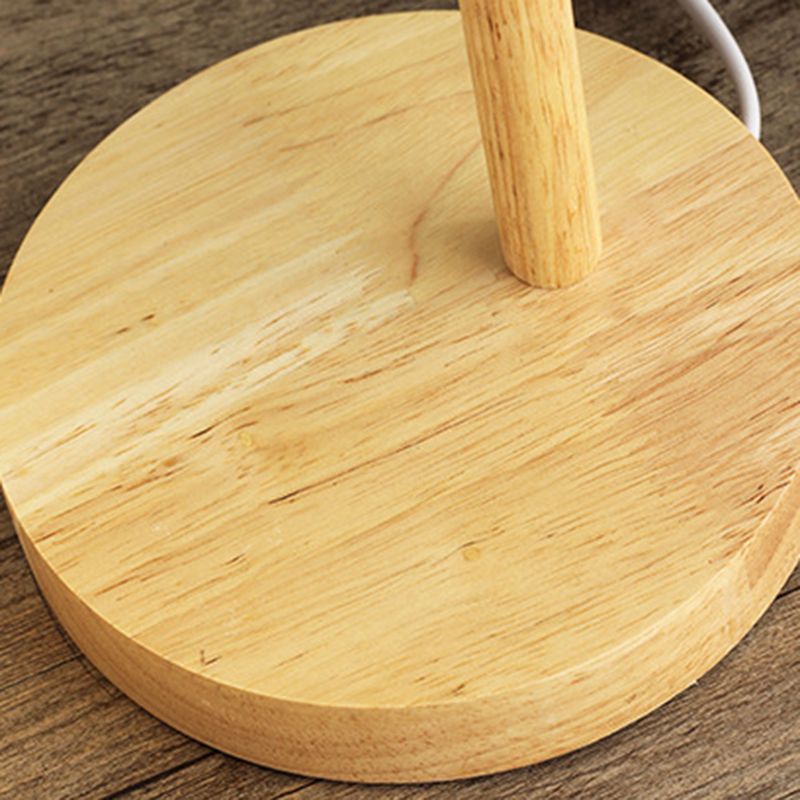 Smeedijzeren koepel tafellicht in moderne eenvoud houten macaron tafellamp voor binnenruimtes