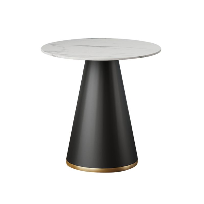 Glam Style Sintered Stone Dining Set Round 1/3/5 Pieces Dining Table Set for Home Use