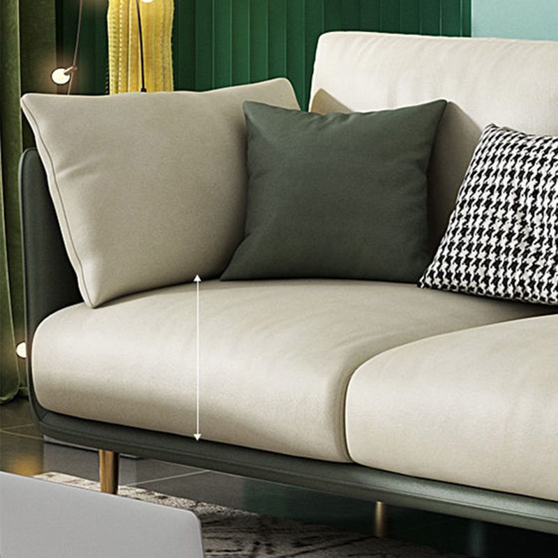 Cushion Back Slipcovered Furniture Sectionals Faux Leather Sofa