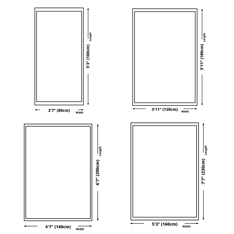 Grey Color-Blocked Area Rug Modern Polyester Area Carpet Anti-Slip Washable Rug for Living Room