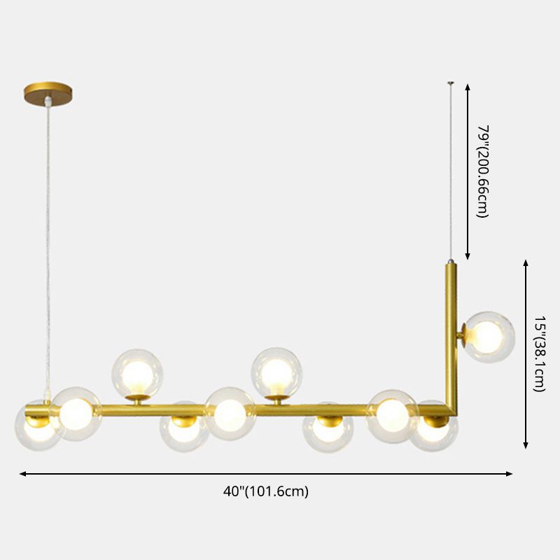 Bolas Dinning Room Over Island Lighting Glass Nordic Style Island Lighting Fixture
