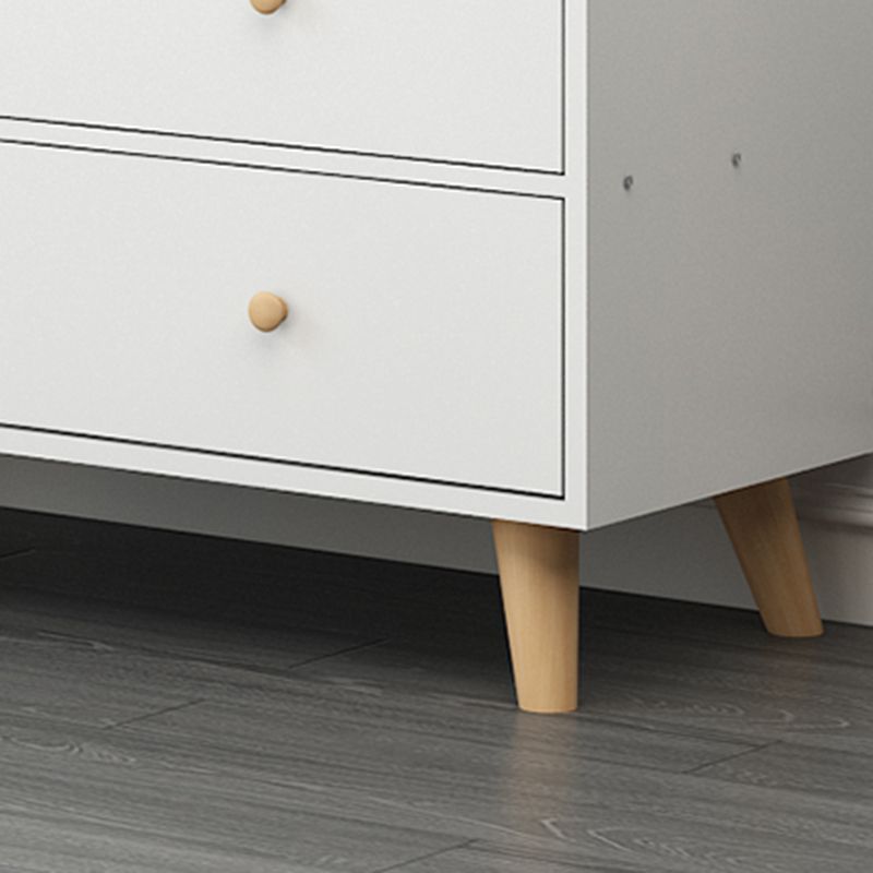 Scandinavian Wood Horizontal Storage Chest with Drawers for Home