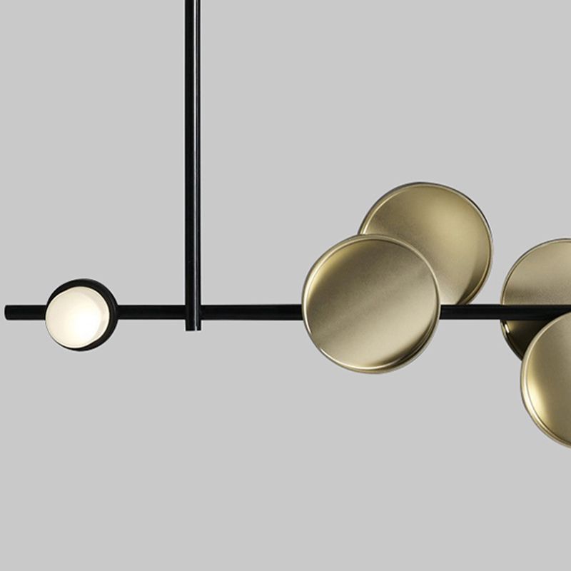 Moderne Geometry Island Light Restaurant Anhängerlampe mit Acrylschatten