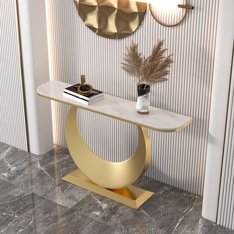 Contemporary Console Accent Table Antique Finish 11.81" W Sofa Console Table