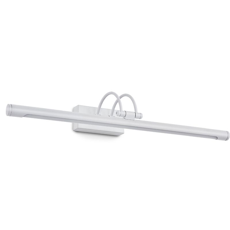 Minimalistic LED Wall Sconce Lighting Tubular Adjustable Vanity Light with Plastic Shade