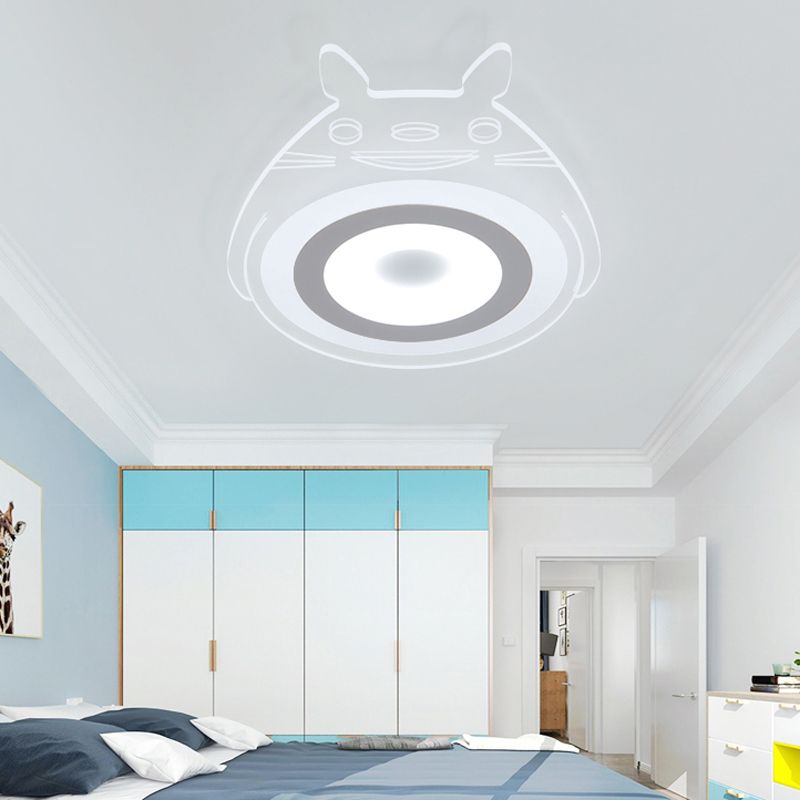 Lampada da soffitto per animali domestici con personaggio dei cartoni animati Lampada da soffitto a LED in acrilico per animali in bianco per la cameretta dei bambini