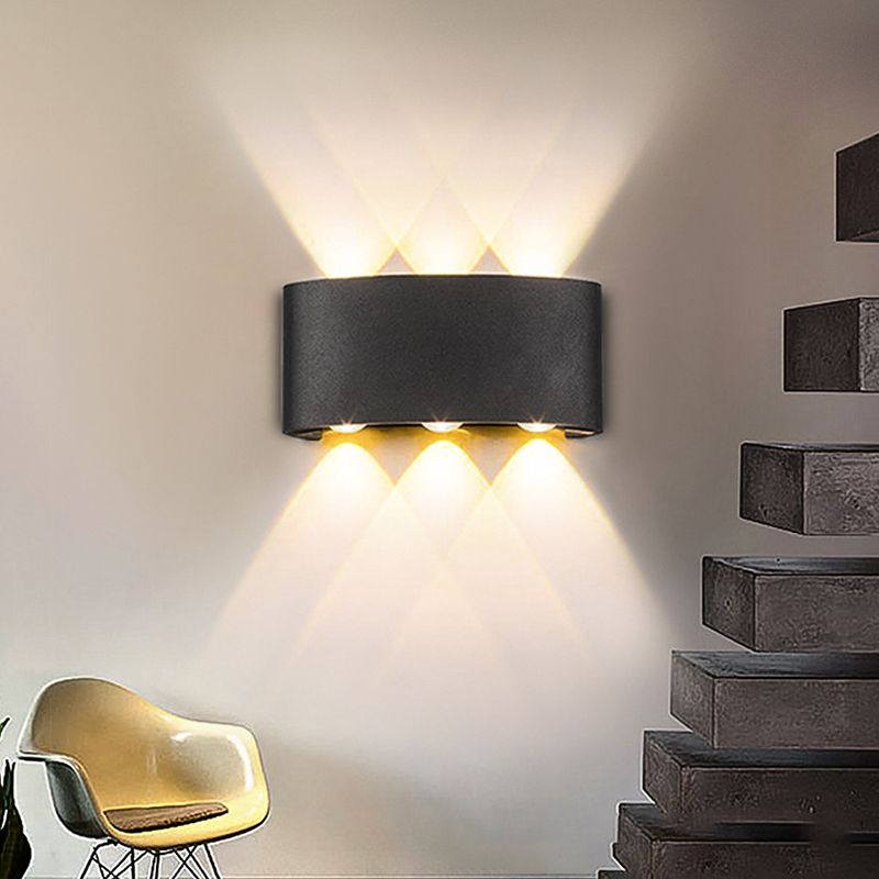 Multi-Light Geometric Wall Lighting Ideas Modern Style Metal Wall Mounted Light
