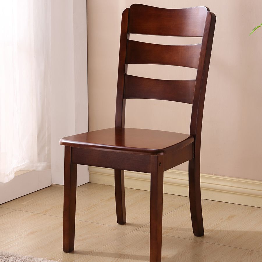 Solid Wood Dining Chairs Modern Style Home Armless Dining Chairs