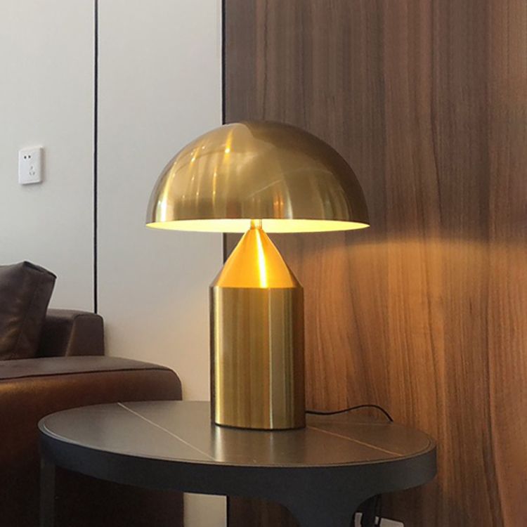Round Shape Metal Table Lamp Modern Style 1-Light Table Lamp Fixtures