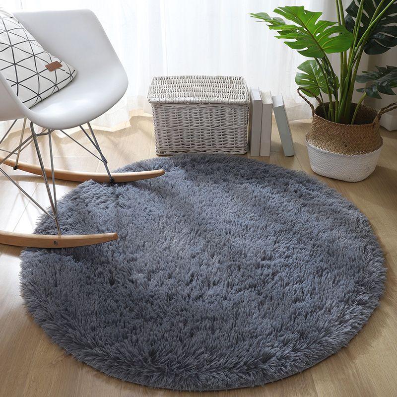 Tapis décontracté rose clair mélangeant des couleurs unies, lavable, pour la décoration de la maison