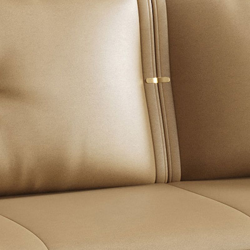 32" Wide Glam Sleeper Sofa Leather Pillow Included Sleeper Sofa