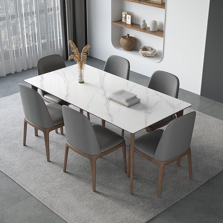 Modern Sintered Stone Dining Set 1/2/4/5/7 Pieces Dining Table with Chairs