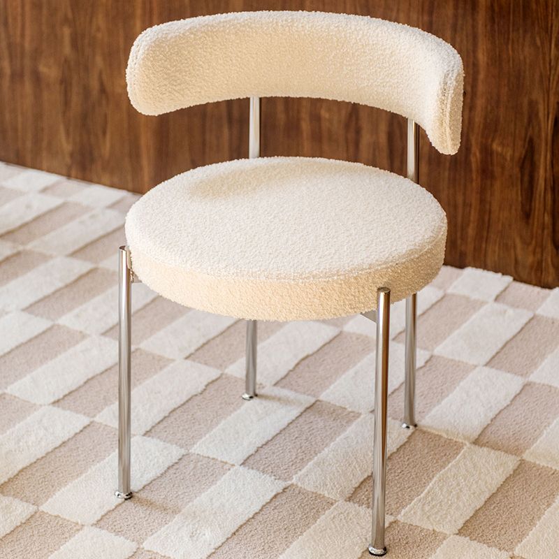 Modern Style Open Back Chair Upholstered Dining Side Chair for Indoor