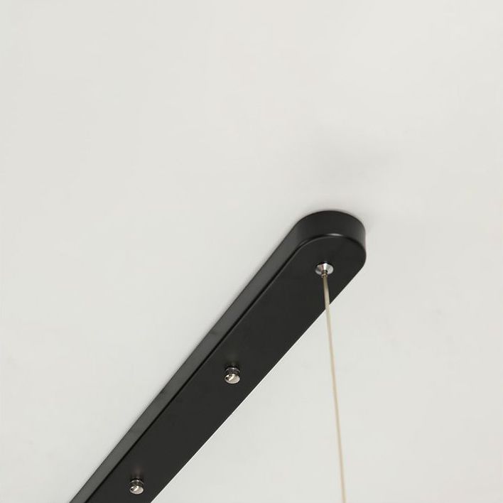 Long Strip LED Island Light moderniste suspendu suspendu pour le salon salle à manger salon