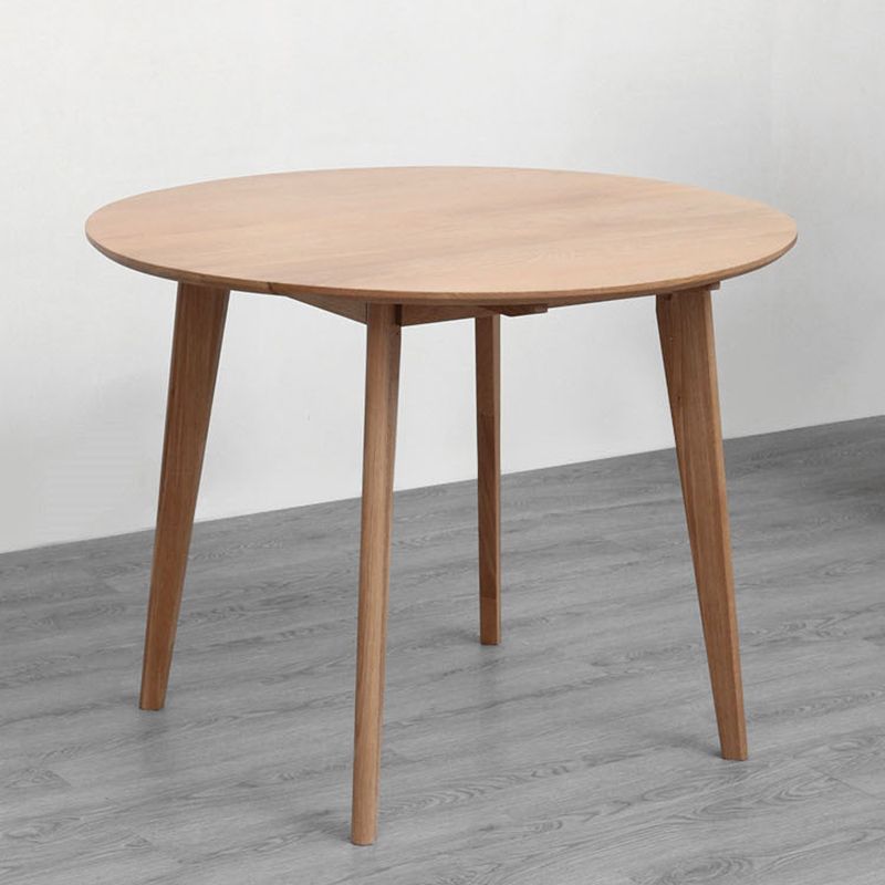 Modern Oak Wood Dining Set 1/2/3/5 Pieces Brown Dinette Set with Chairs