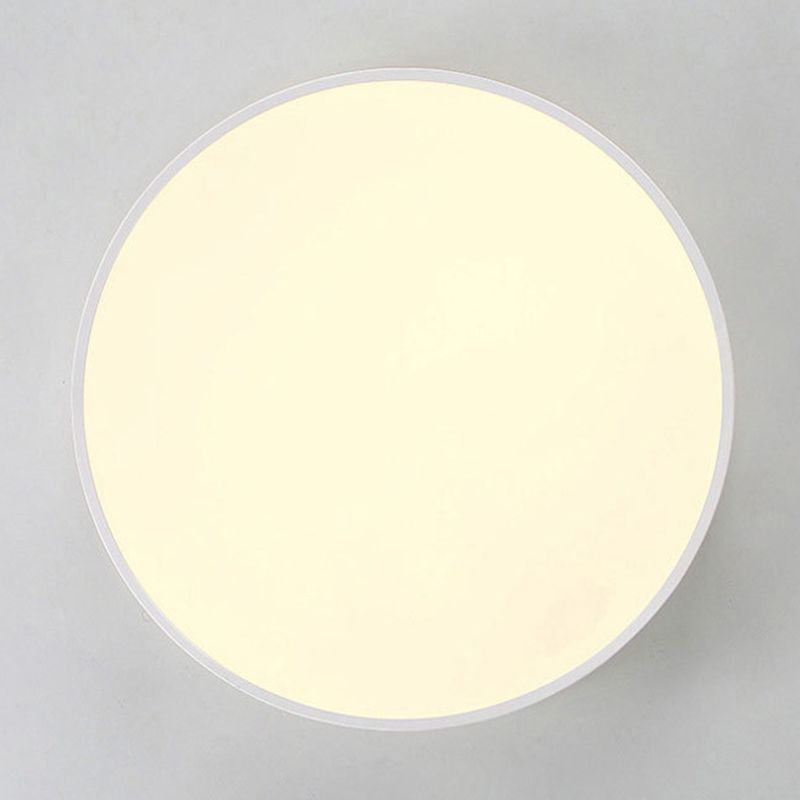 Modern Ceiling Lamp Wooden LED Ceiling Mount Light with Acrylic Shade for Bedroom
