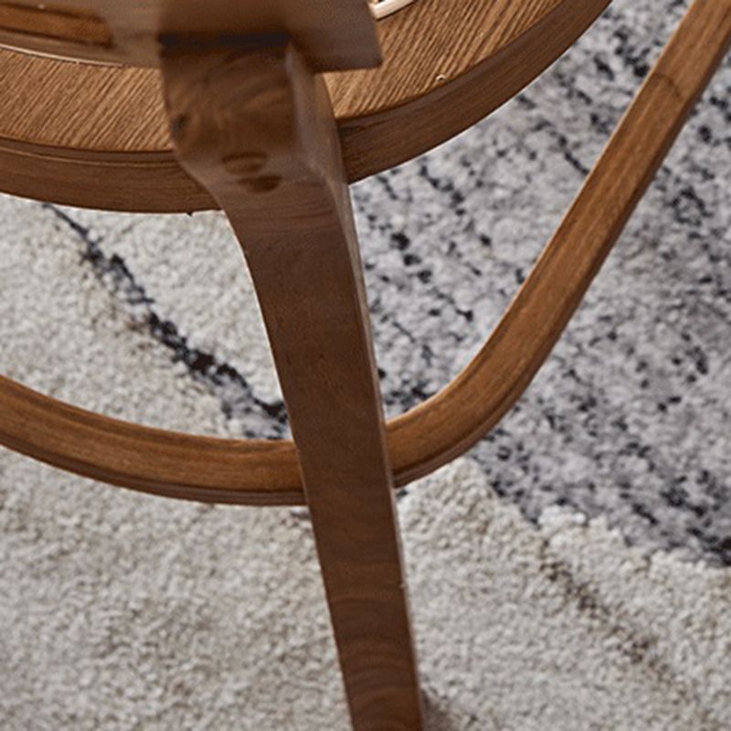 Taburete de bar de estilo tropical de 30 pulgadas, taburete de bar con base de madera y 4 patas para sala de estar