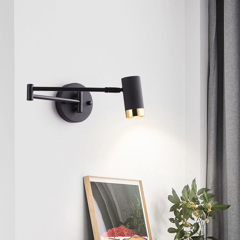 Fissature a parete in alluminio a doppio braccio Fissature a parete moderna a 1 luce Luci da parete per soggiorno per soggiorno