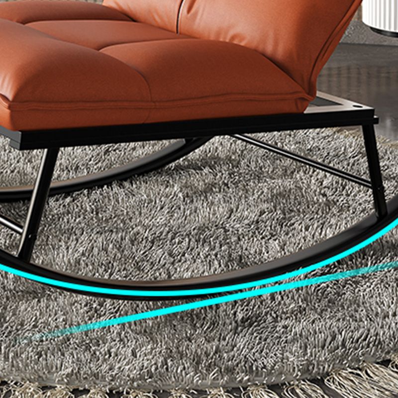 Faux Leather Chair 26.7" L x 37.4" W x  37.4" H  Arms Included Chair for Bedroom