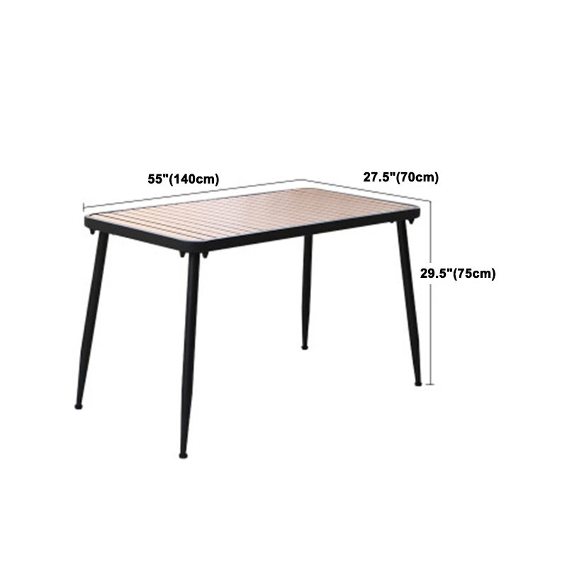 Contemporary Rectangle Table Set 1/2/3/5/7 Pieces Dining Set for Restaurant