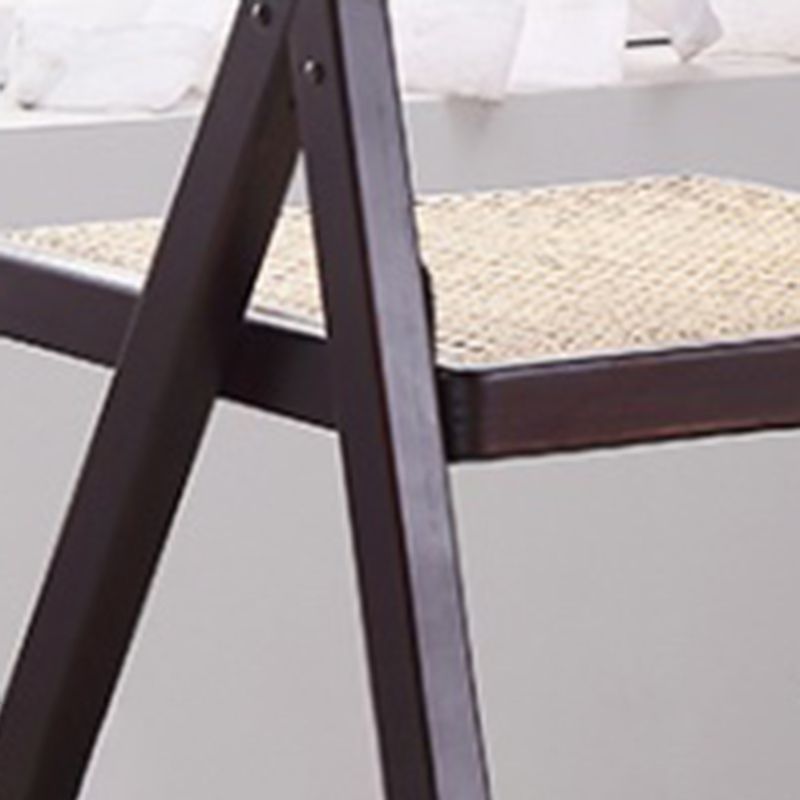 Silla de comedor de madera envejecida estilo rural, respaldo abierto sin brazos, silla lateral de comedor