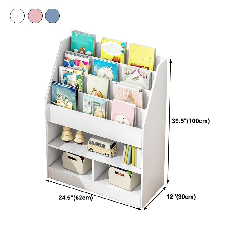 Engineered Wood Shelf Bookcase Contemporary Book Shelf for Study Room
