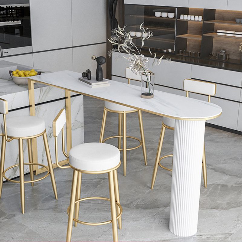 Modern Bar Table Sintered Stone Dining Table for Kitchen Living Room Coffee Room