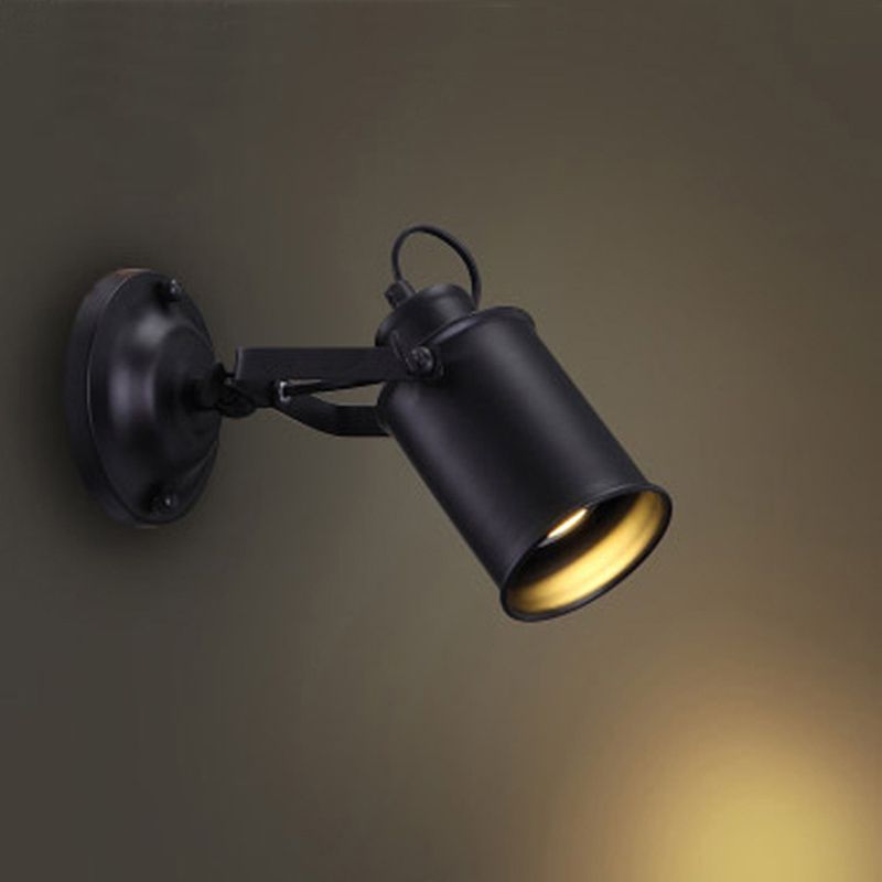 1-leichte Scheunenleuchte Leuchte Industrielle Schwarze Metall-Wandleuchten