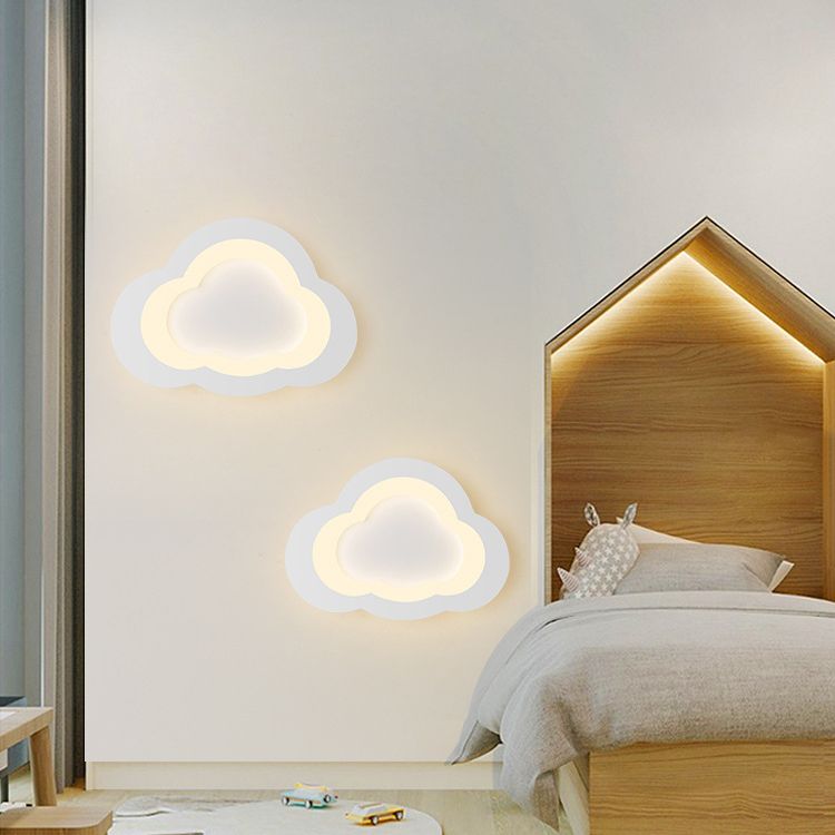 Metal Cloud Wall Mounted Lamps Modern Style 1 Light Wall Mount Lighting