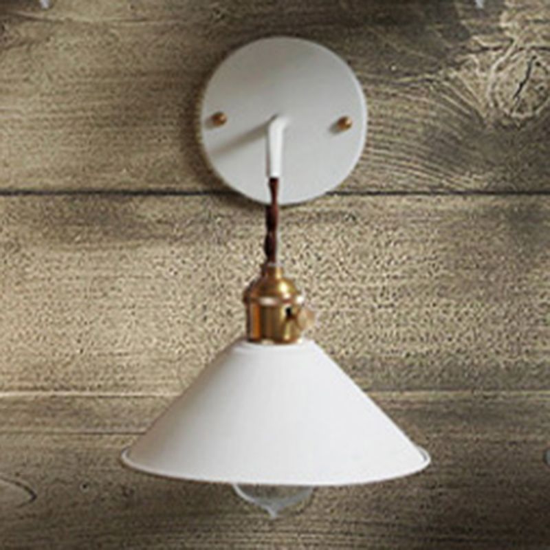 Moderne kreative Kegel Hängende Wandleuchten schmiedeeisere Makkaronwandlampe für Innenräume