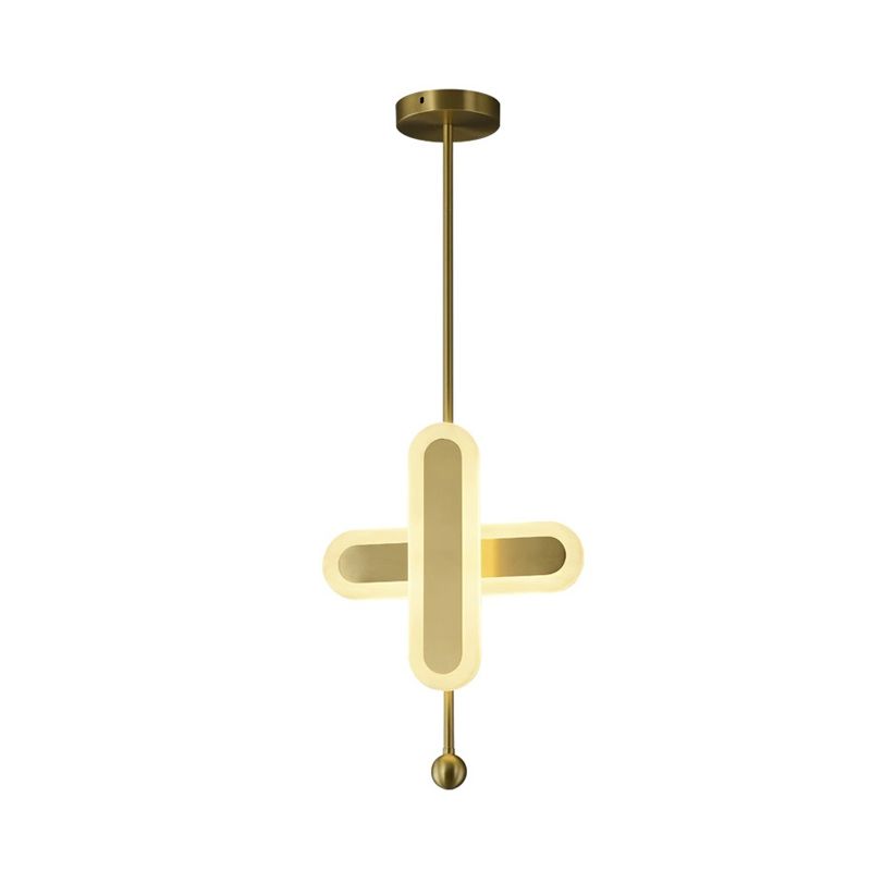 Traverser le luminaire de la lampe à pendentif acrylique LED moderne plafond suspendu plafond pour chambre à coucher