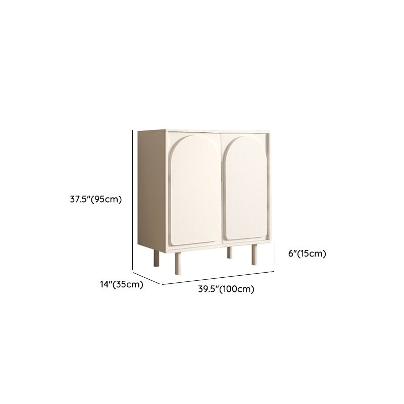 Contemporary Style Buffet Table Wood Sideboard with Cabinets