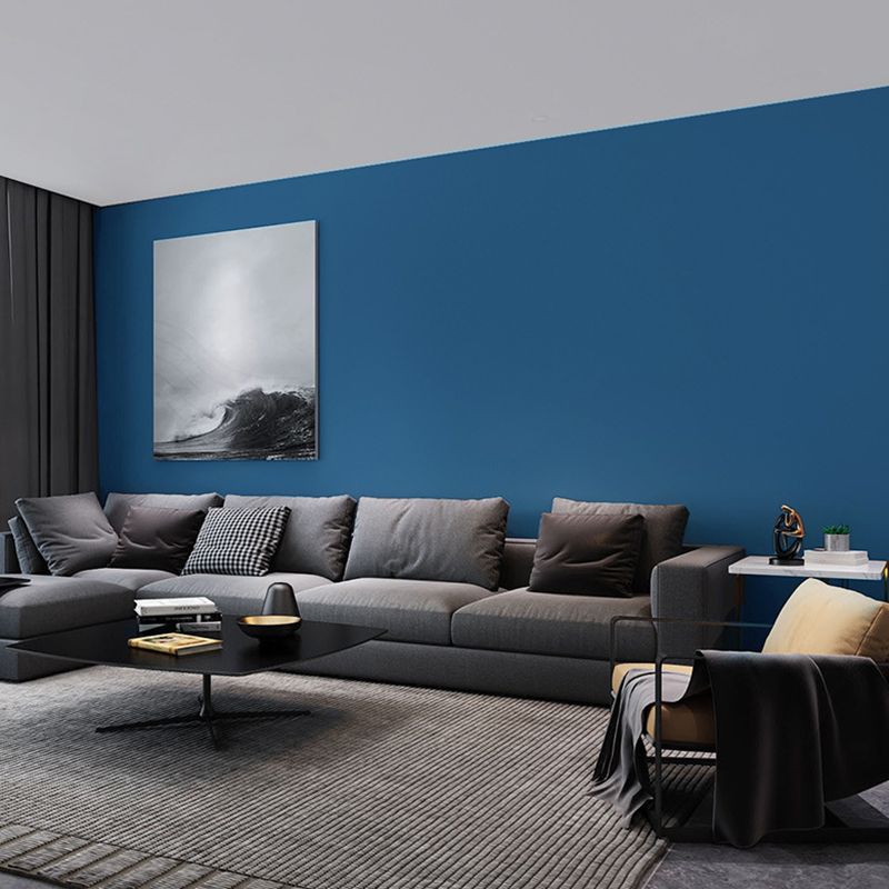 Simple Style Plain Wallpaper Roll Multi-Color Non-Pasted Wall Covering for Living Room