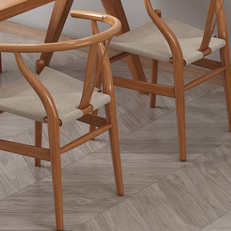 Modern 1/4/5/7 Pieces Dining Set Rectangle Pine Wood Dining Table for Living Room