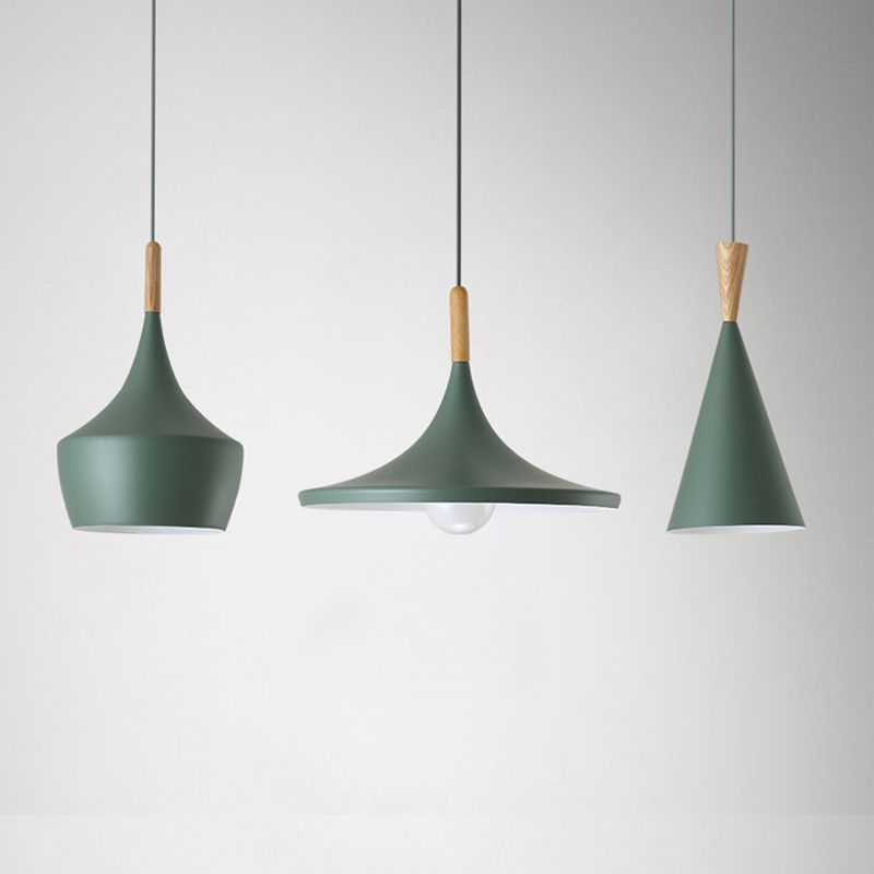 Aluminum 1-Light Pendant Lamp Creative Hanging Fixture for Dining Room