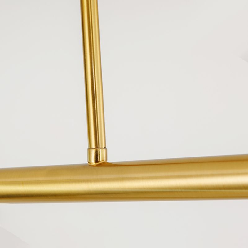 Simple Style Chandelier Gold Led Hanging Light for Bedroom Dining Room