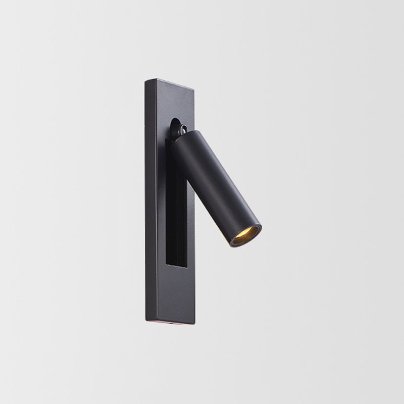 Modern Style Cylinder Shade Wall Lamp Metal 1 Light Sconce Light for Bedroom