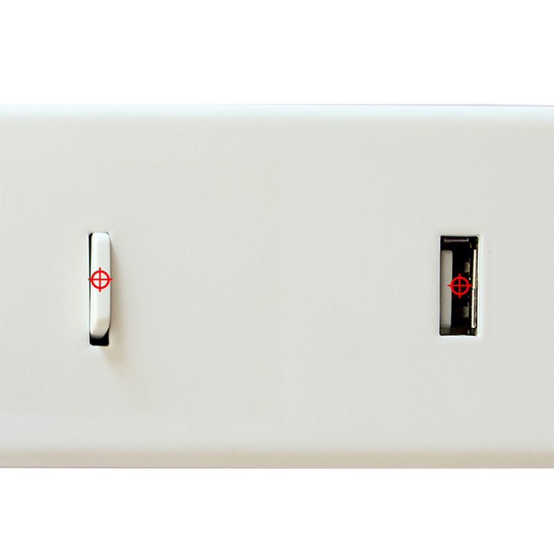 7.8 Inch Height Nordic Style LED Wall Lamp USB Port Design Aluminum Simplicity Bedside Reading Lamp with Switch