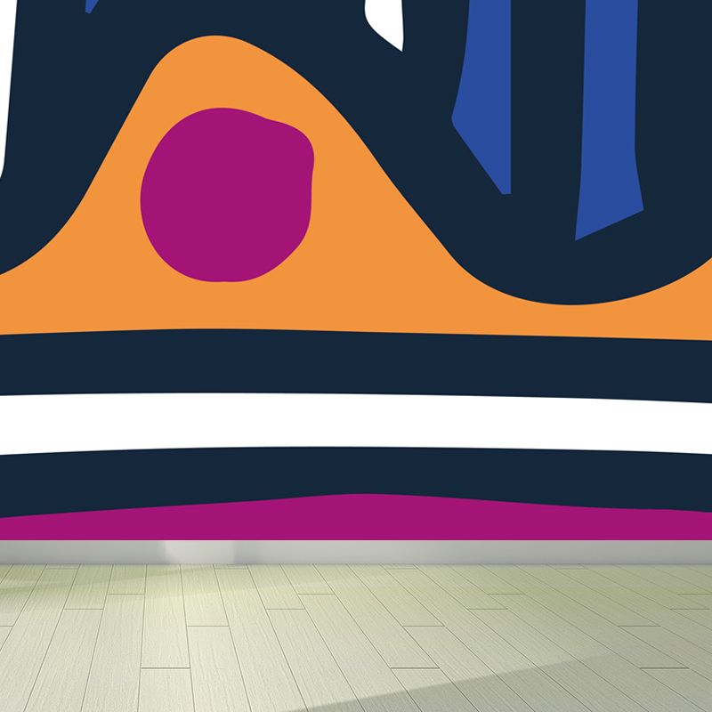 Extra Large Abstract Mural Light Color Non-Woven Wall Art for Indoor Decor, Customised