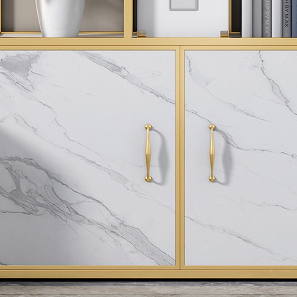 Contemporary 70.87" H Metal Shelf Open Bookcase for Living Room