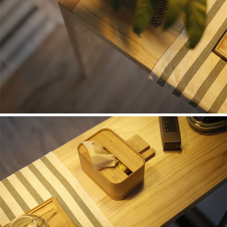 1/2/3 Pieces Modern Rectangular Pub Table Set Wooden Counter Table with Backless Stools