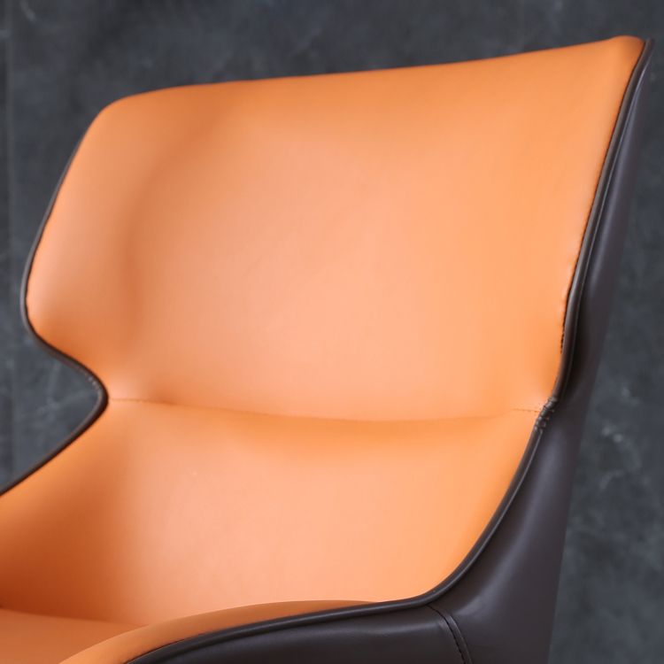Les chaises contemporaines de salle à manger en métal ont tapissé la chaise de salle à manger de tissu de toile pour l'usage d'intérieur