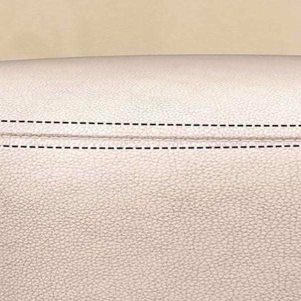 Solid Color Pouf Fabric Round Scratch Resistant Contemporary Pouf Ottoman