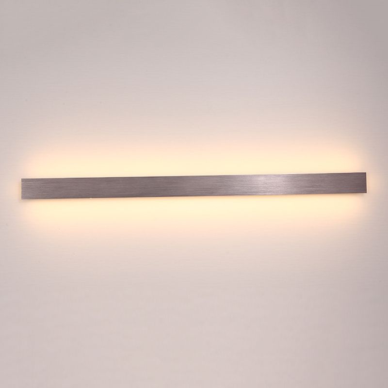 Metal Linear Shape Wall Light Modern Style 1-Light Wall Light Sconce